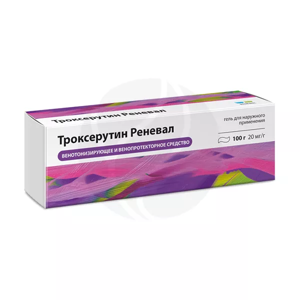 Изображение товара Троксерутин Реневал гель д/наружн. прим. 2%, 100г Изображение товара Троксерутин Реневал гель д/наружн. прим. 2%, 100г