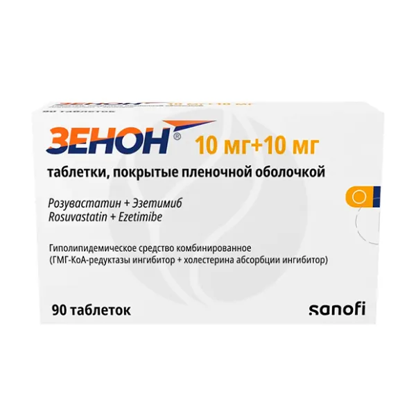 Изображение товара Зенон таблетки покрытые 10мг+10мг №90 для снижения холестерина