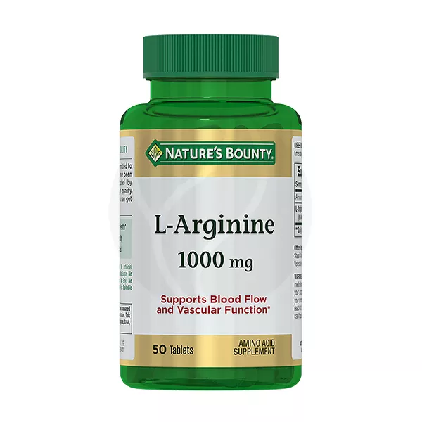 Изображение товара Nature's Bounty L-аргинин таблетки 1000мг, No50 - для здоровья сердечно-сосудистой системы