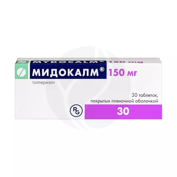Изображение товара Мидокалм таблетки покрытые 150мг №30 Гедеон Рихтер Изображение товара Мидокалм таблетки покрытые 150мг №30 Гедеон Рихтер