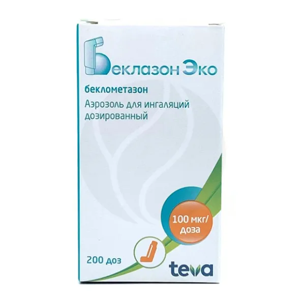 Изображение товара Беклазон ЭКО аэроз. д/ингал. доз. 100мкг/доза, 200доз