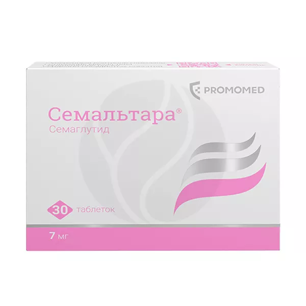 Изображение товара Семальтара таблетки 7мг №30 для лечения сахарного диабета 2 типа Изображение товара Семальтара таблетки 7мг №30 для лечения сахарного диабета 2 типа