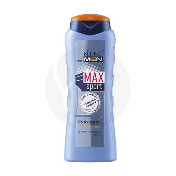 Изображение товара Вiтэкс For men Max Sport гель-душ для мытья волос и тела, 400мл Изображение товара Вiтэкс For men Max Sport гель-душ для мытья волос и тела, 400мл