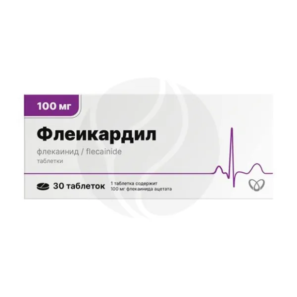 Изображение товара Флеикардил таблетки 100мг, №30 Изображение товара Флеикардил таблетки 100мг, №30