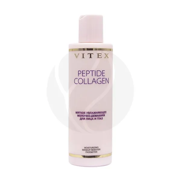 Изображение товара Вiтэкс Peptide Collagen молочко-демакияж увлажняющее для лица и глаз, 200мл Изображение товара Вiтэкс Peptide Collagen молочко-демакияж увлажняющее для лица и глаз, 200мл