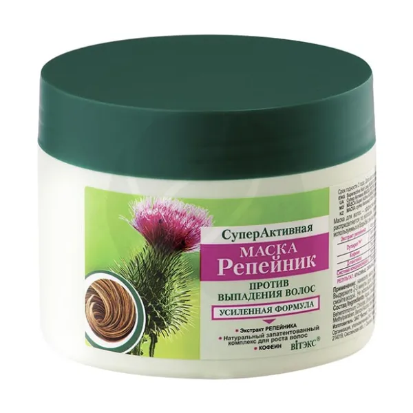 Изображение товара Вiтэкс Репейник маска против выпадения волос СуперАктивная, 300мл Изображение товара Вiтэкс Репейник маска против выпадения волос СуперАктивная, 300мл