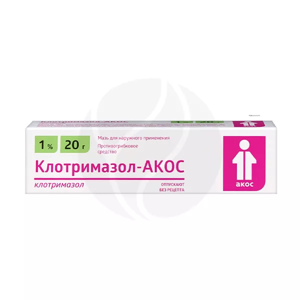 Изображение товара Клотримазол-Акос мазь для наружного применения 1% 20г Изображение товара Клотримазол-Акос мазь для наружного применения 1% 20г