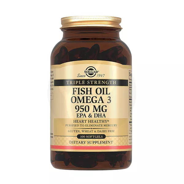 Изображение товара Solgar тройная омега 3 капсулы 950мг №100