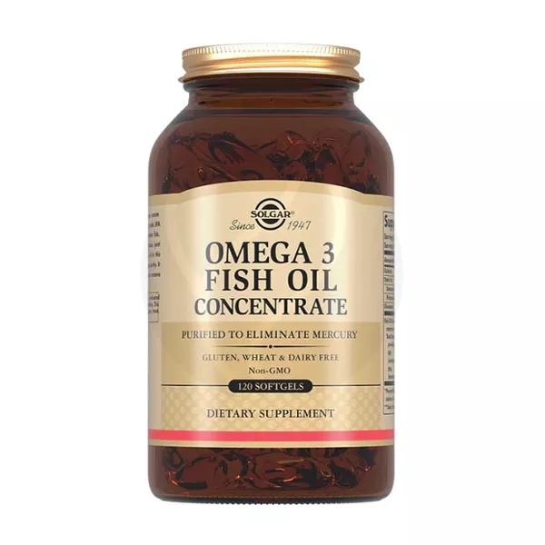 Изображение товара Solgar Концентрат рыбьего жира Омега-3 капсулы, No120 - здоровье сердца и мозга