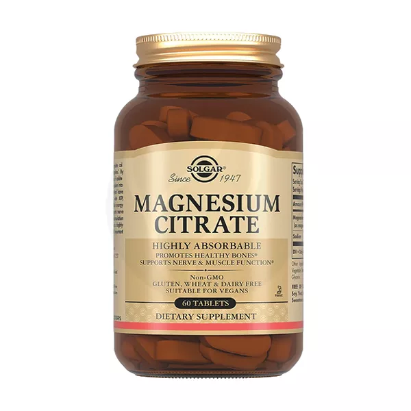 Изображение товара Solgar Цитрат магния таблетки 200мг №60 Изображение товара Solgar Цитрат магния таблетки 200мг №60