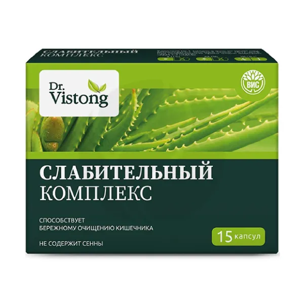 Изображение товара Dr.Vistong Слабительный комплекс капсулы, №15 Изображение товара Dr.Vistong Слабительный комплекс капсулы, №15