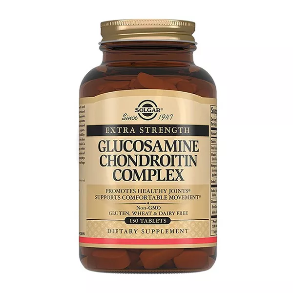 Изображение товара Глюкозамин-хондроитин плюс таблетки 150 шт для здоровья суставов от Solgar Изображение товара Глюкозамин-хондроитин плюс таблетки 150 шт для здоровья суставов от Solgar