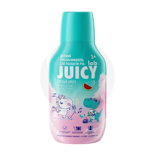 Splat Juicy Lab детский ополаскиватель для рта Спелый арбуз (3+), 250мл