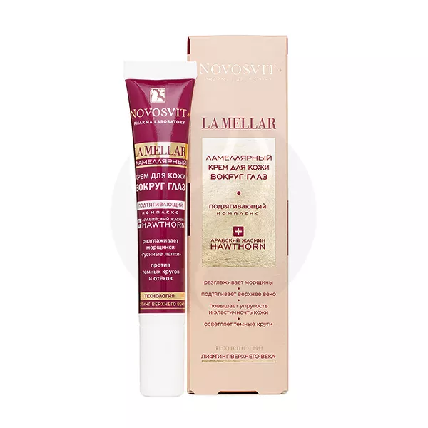 Изображение товара Novosvit La Mellar Ламеллярный крем для кожи вокруг глаз, 20 мл Изображение товара Novosvit La Mellar Ламеллярный крем для кожи вокруг глаз, 20 мл