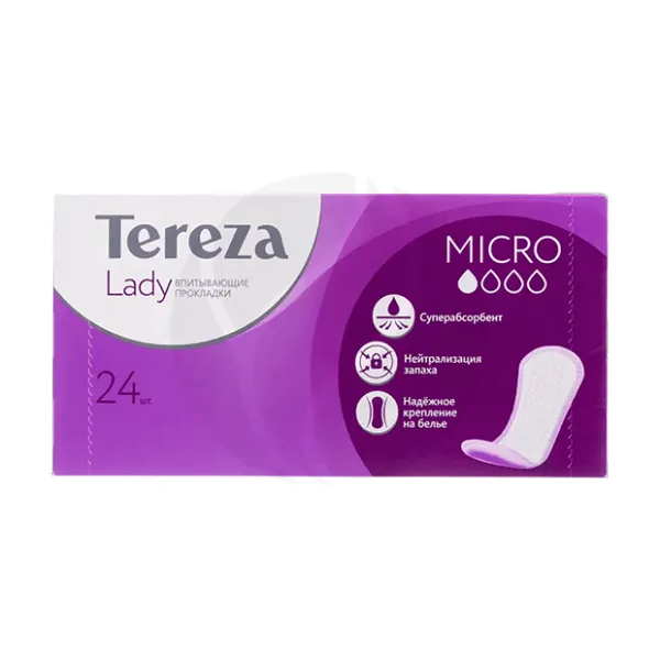 TerezaLady Micro прокладки урологические, 24шт