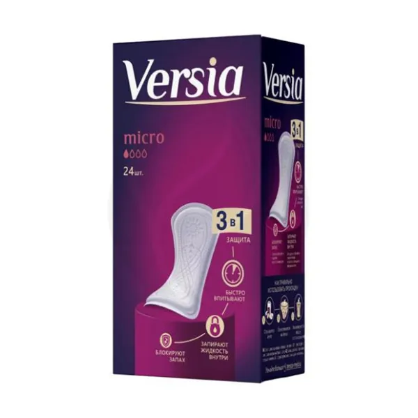 Изображение товара Versia Micro прокладки урологические, 24шт Изображение товара Versia Micro прокладки урологические, 24шт