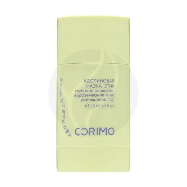 Изображение товара Corimo маска-стик для лица каолиновая с экстрактом зеленого чая и гиалуроновой кислотой, 48u
