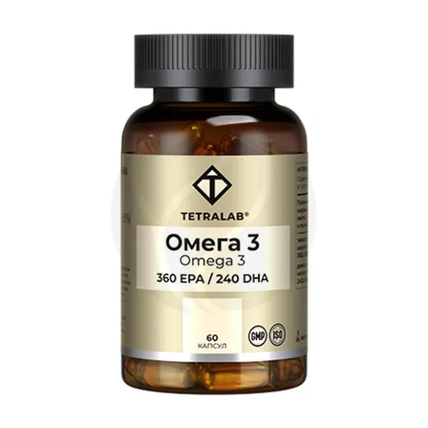 Изображение товара Tetralab Омега-3 360 ЭПК/240 ДГК капсулы, №60