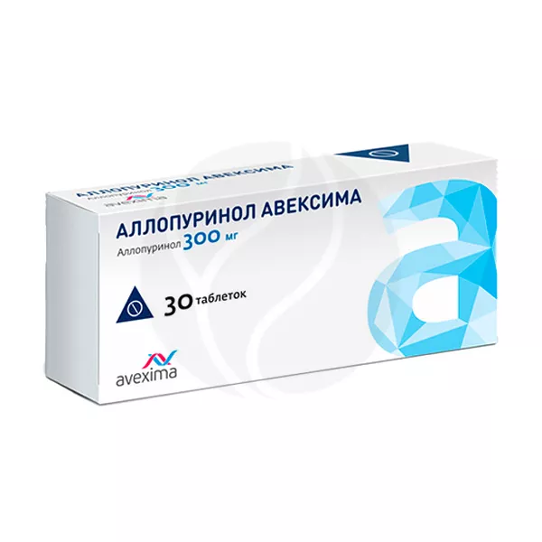 Изображение товара Аллопуринол Авексима таблетки 300мг, №30