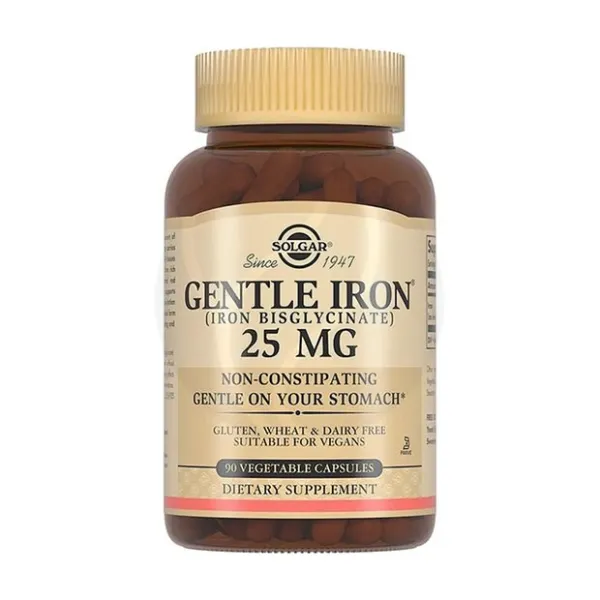 Изображение товара Капсулы Solgar Железа Джентл Айрон 25мг 90 шт Изображение товара Капсулы Solgar Железа Джентл Айрон 25мг 90 шт