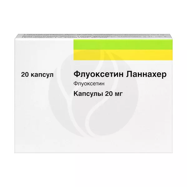 Изображение товара Флуоксетин Ланнахер 20 мг капсулы — 20 мг, 36 мес, Австрия