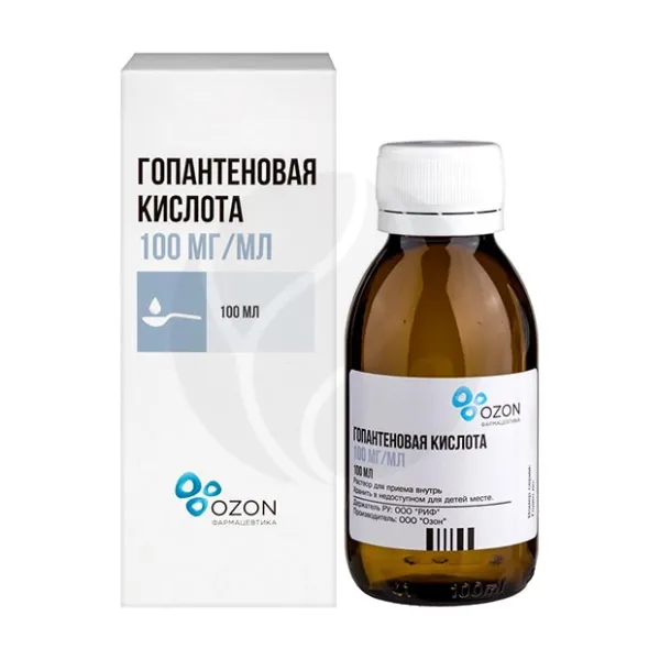 Изображение товара Раствор для приема внутрь Гопантеновая кислота Кальция гопантенат 100 мг/мл Изображение товара Раствор для приема внутрь Гопантеновая кислота Кальция гопантенат 100 мг/мл