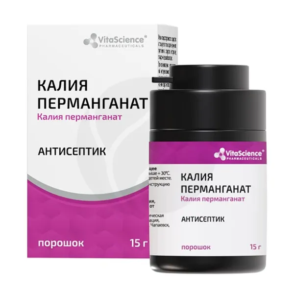 Изображение товара VitaScience Калия перманганат порошок, 15г