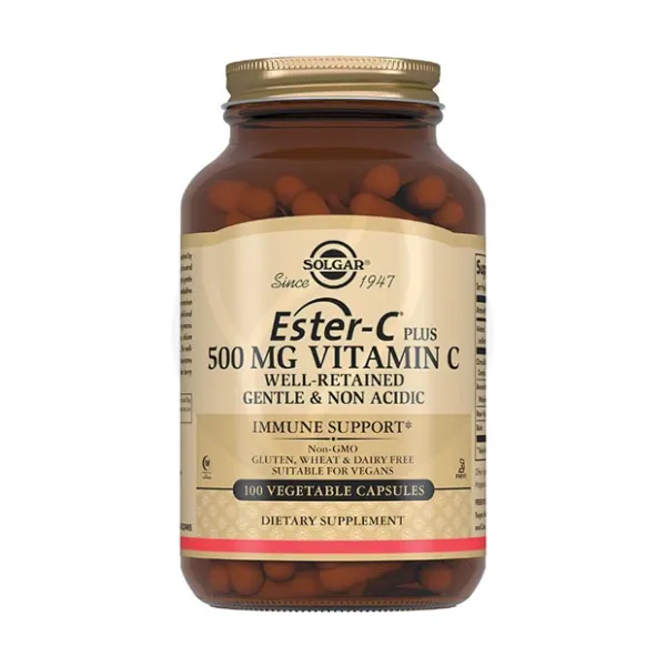 Изображение товара Витамины Solgar Эстер-С плюс Витамин C капсулы 100 шт Изображение товара Витамины Solgar Эстер-С плюс Витамин C капсулы 100 шт
