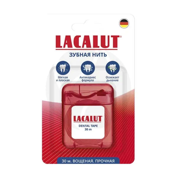 Изображение товара Lacalut Dental tape зубная нить с фторидом 30м