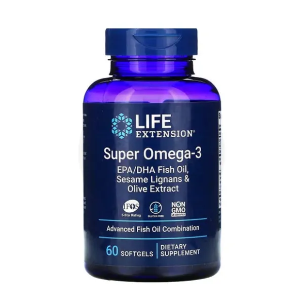 Изображение товара Life extension Супер омега-3 капсулы, №60 Изображение товара Life extension Супер омега-3 капсулы, №60