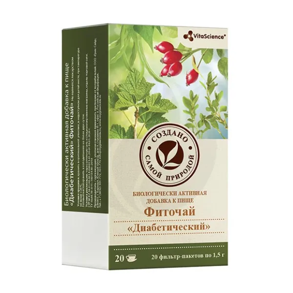 VitaScience фиточай Диабетический сбор, 1,5г №20