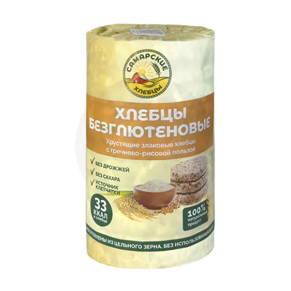 Изображение товара Самарские хлебцы безглютеновые, 100г