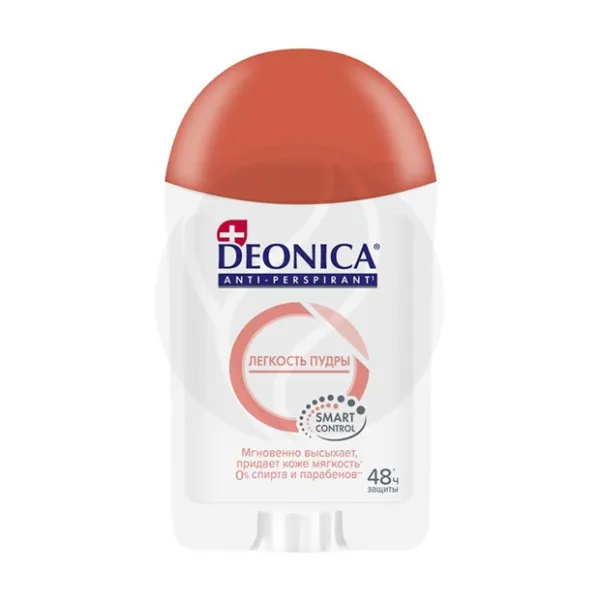 Deonica антиперспирант-стик Легкость пудры, 40мл