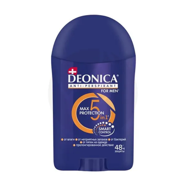 Изображение товара Deonica For Men антиперспирант-стик Max Protection 5 в 1, 40мл