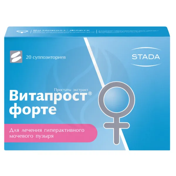Изображение товара Витапрост Форте суппозитории рект. 20мг, №20 Изображение товара Витапрост Форте суппозитории рект. 20мг, №20