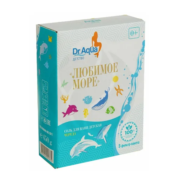 Изображение товара Dr.Aqua соль для ванн детская с экстрактом череды Любимое море, 450г Изображение товара Dr.Aqua соль для ванн детская с экстрактом череды Любимое море, 450г
