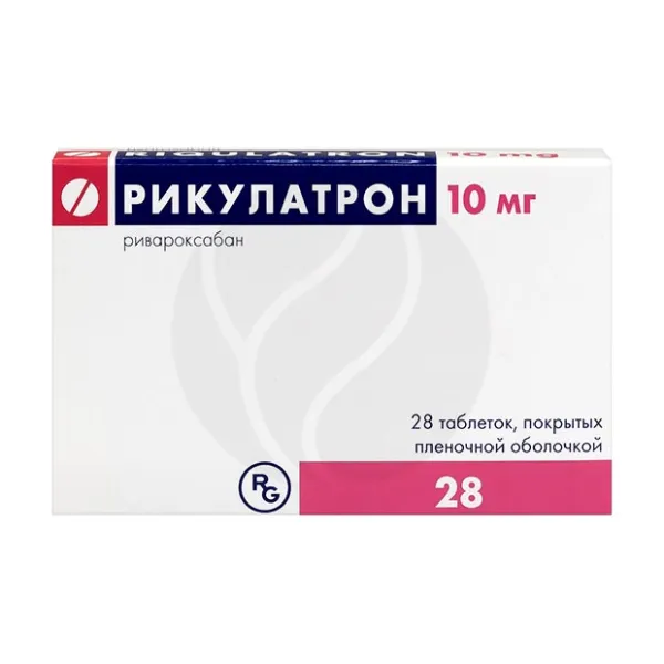 Изображение товара Рикулатрон таблетки покрыт. п/о 10мг, №28 Изображение товара Рикулатрон таблетки покрыт. п/о 10мг, №28