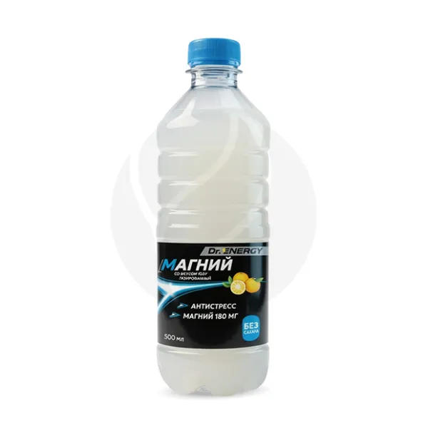 Dr.Energy напиток Магний газированный, со вкусом юзу, 0,5л