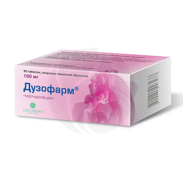 Изображение товара Дузофарм таблетки покрыт. п/о 100мг, №90 Изображение товара Дузофарм таблетки покрыт. п/о 100мг, №90