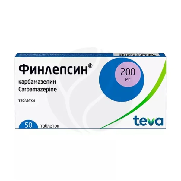 Финлепсин таблетки 200мг, ;№30