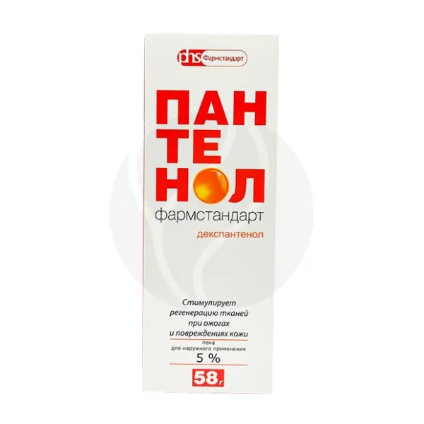 Пантенол пена д/наружн. прим. 5%, 58г