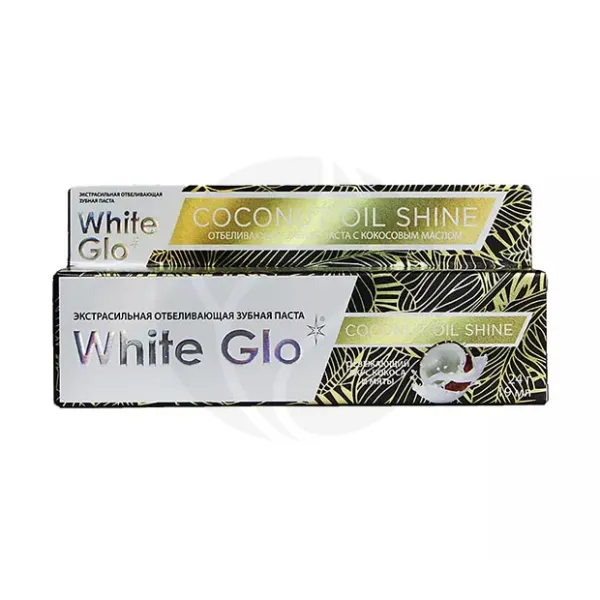 White Glo Coconut Oil Shine зубная паста отбеливающая с кокосовым маслом, 24г