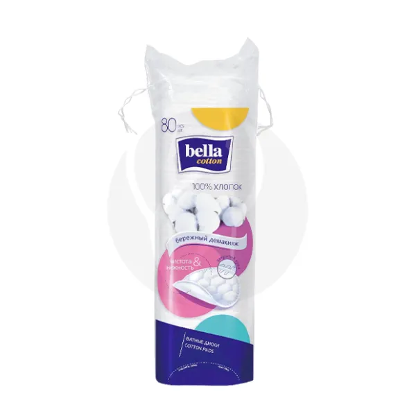 Изображение товара Bella Cotton ватные диски, 80шт Изображение товара Bella Cotton ватные диски, 80шт