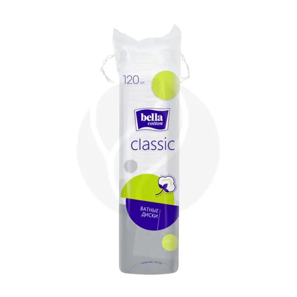 Изображение товара Ватные диски Bella Cotton classic 120шт для деликатного ухода