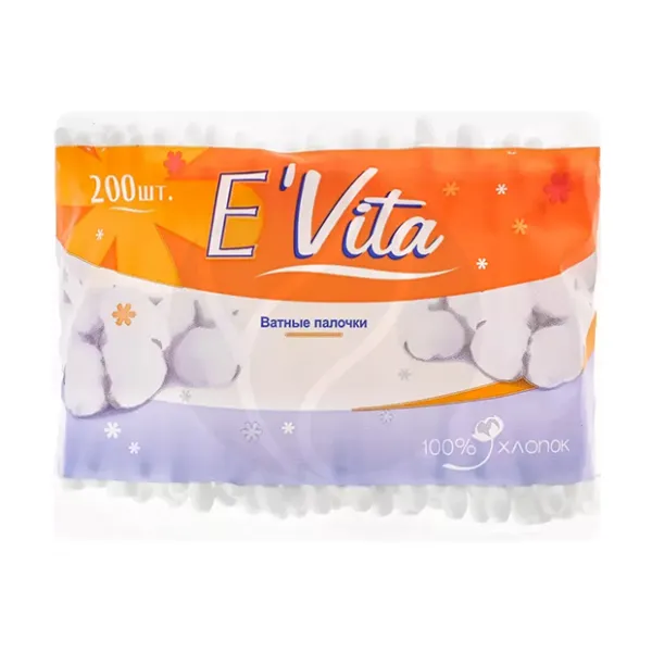E'Vita ватные палочки, 200шт