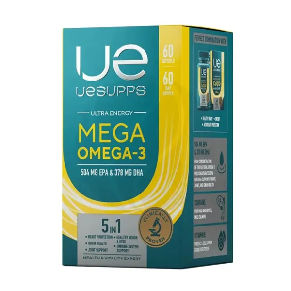 Uesupps Ultra Energy Мега Омега-3 мягкие капсулы, №60