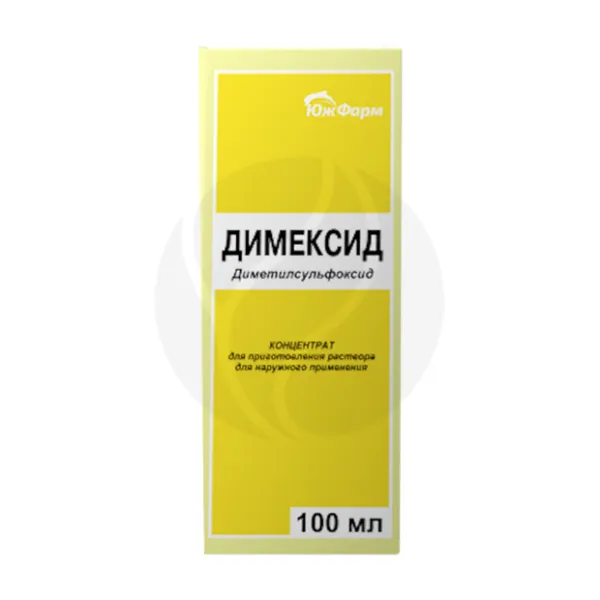 Димексид концентрат д/пригот. р-ра д/наружн. прим. 100%, 100мл