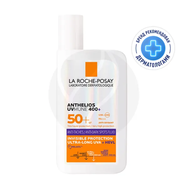 Изображение товара Солнцезащитный флюид La Roche-Posay Anthelios Uvmune 400+ SPF50+ Изображение товара Солнцезащитный флюид La Roche-Posay Anthelios Uvmune 400+ SPF50+