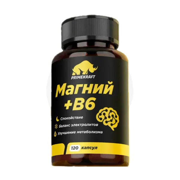 Изображение товара Primekraft Магний В6 капсулы, №120