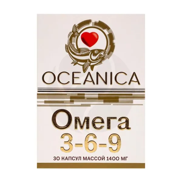 Изображение товара Омега-3-6-9 капсулы Oceanica 30 шт - баланс полезных жирных кислот Изображение товара Омега-3-6-9 капсулы Oceanica 30 шт - баланс полезных жирных кислот